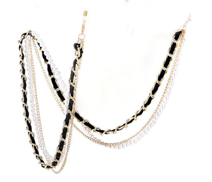 Łańcuszek do okularów z perełkami Kylyan