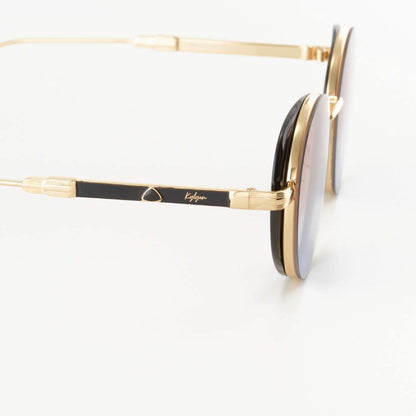 Larissa Brązowo-Niebieskie okulary przeciwsłoneczne