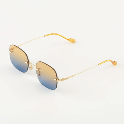 Marceau Niebiesko-Żółte okulary przeciwsłoneczne